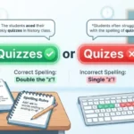 quizzes or quizes