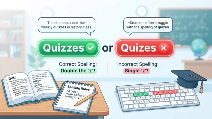 quizzes or quizes