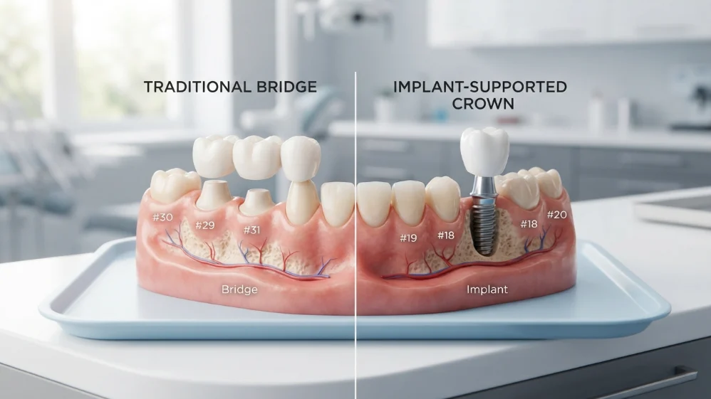 bridge or implant