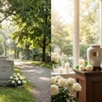 cremation or burial
