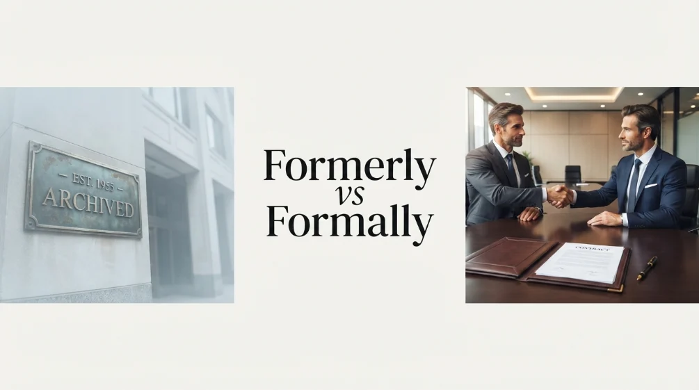 formerly or formally