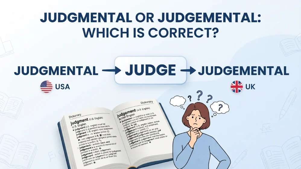 judgmental or judgemental