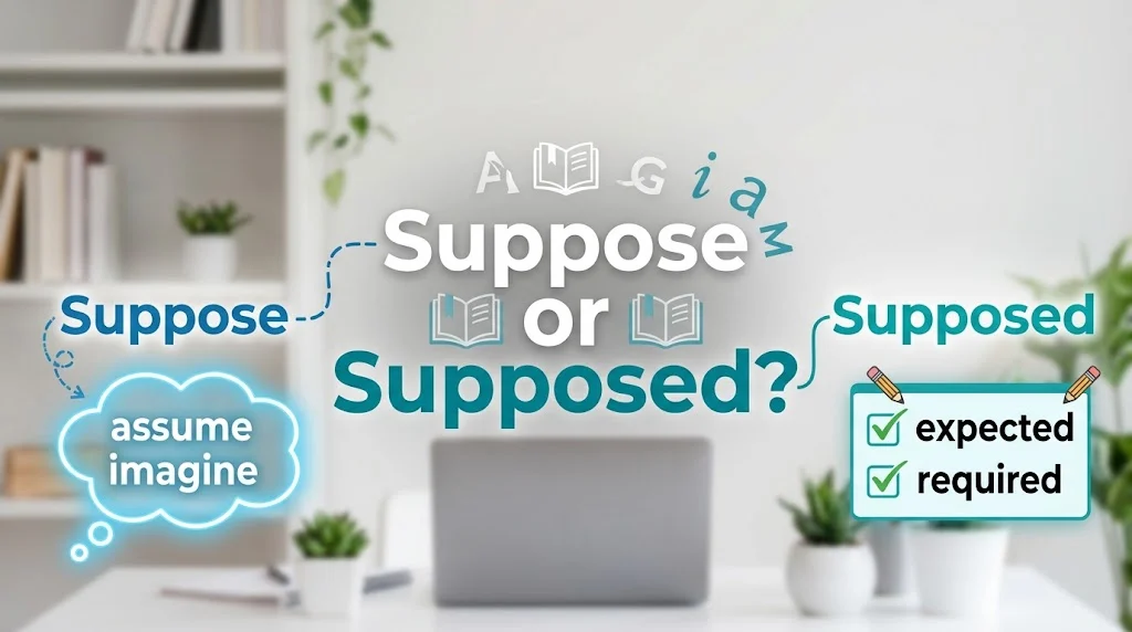 suppose or supposed